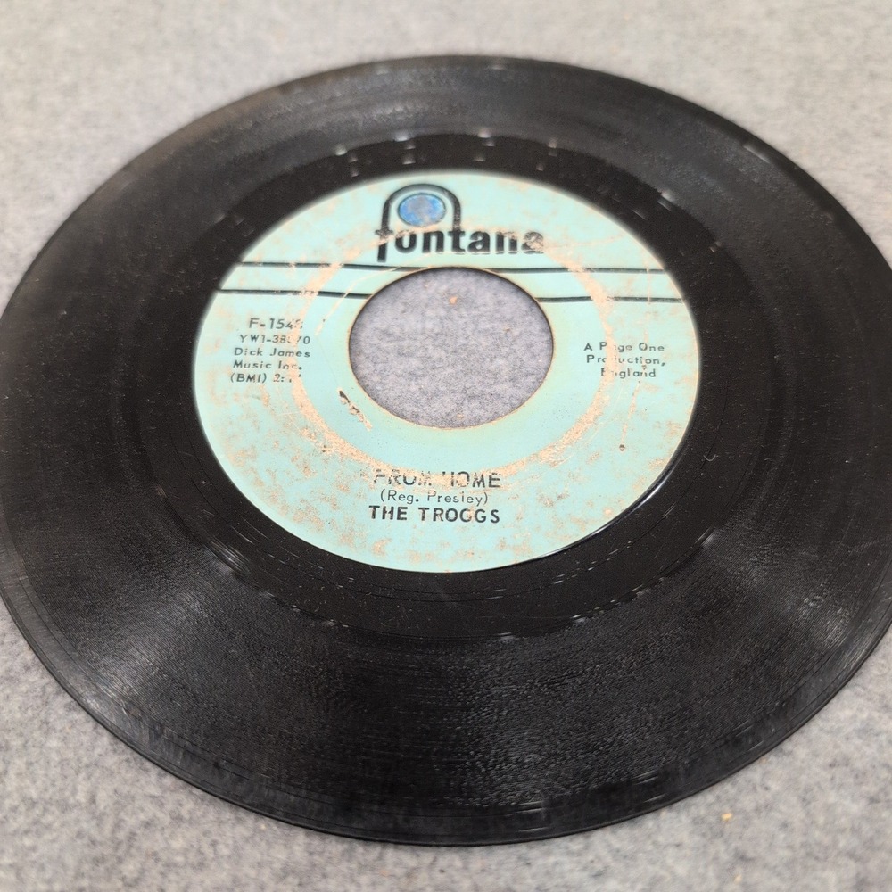 The Troggs Wild Thing From Home 45 RPM 7 Vinyl Single Fontana F-1548 1966 - Picture 3 of 4